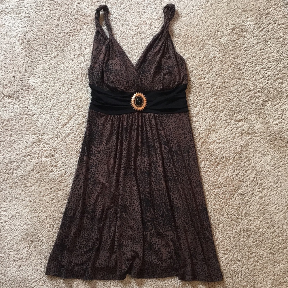 Leopard print sun dress